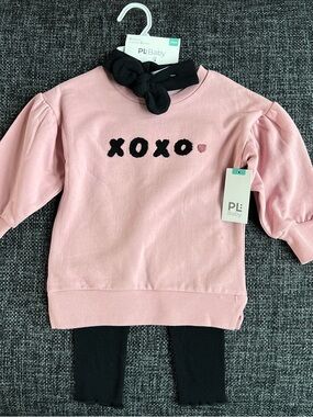 NWT PL Baby Girls XOXO Sweater Set